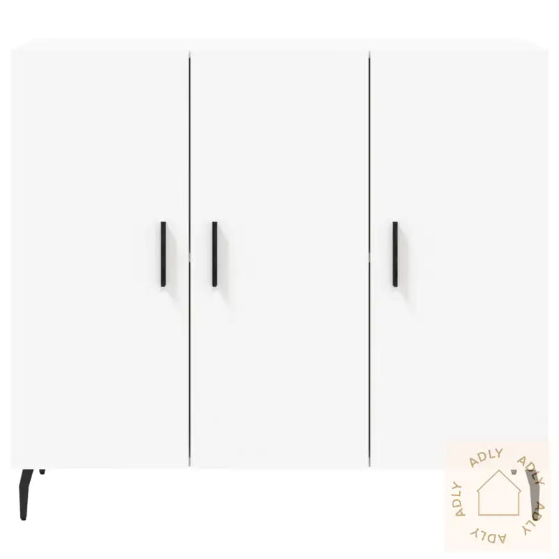 Skjenk Hvit 90X34X80 Cm Konstruert Tre