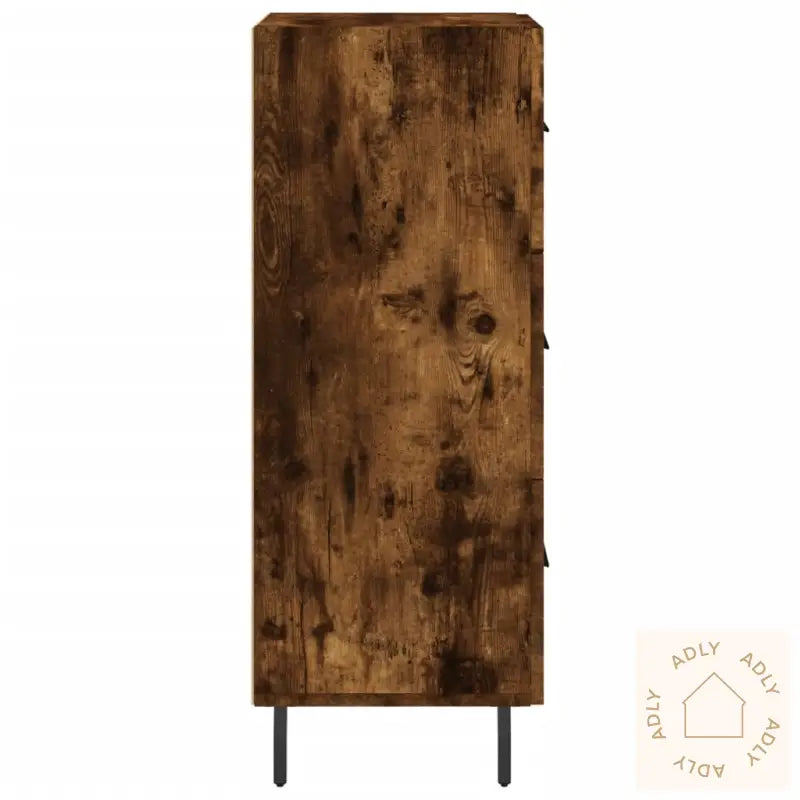 Skjenk Røkt Eik 34,5X34X90 Cm Konstruert Tre