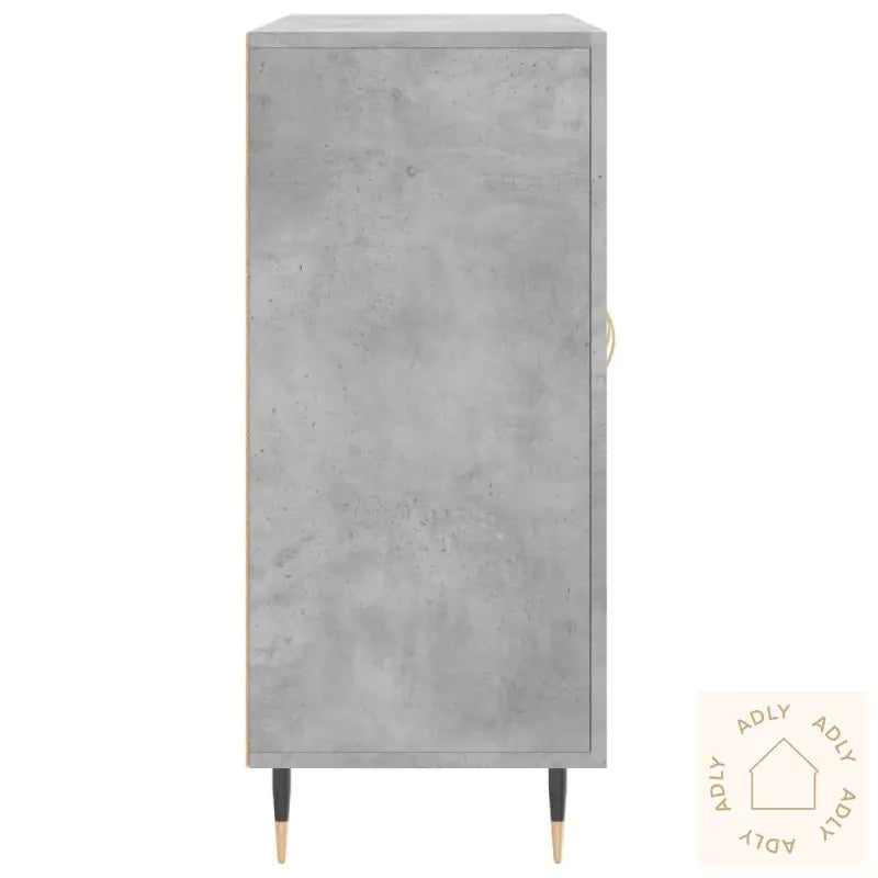 Skjenk Betonggrå 90X34X80 Cm Konstruert Tre