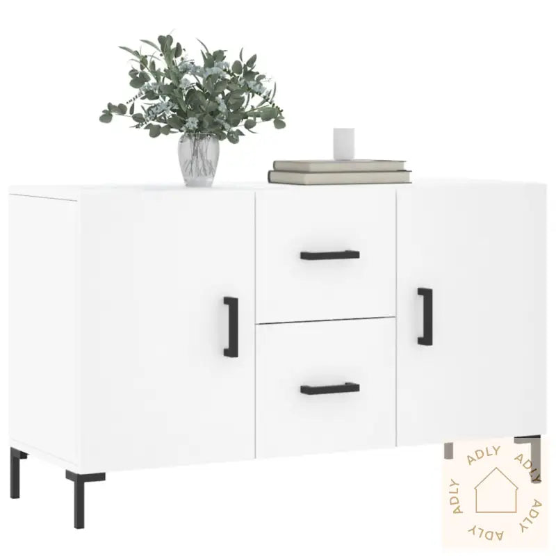 Skjenk Hvit 100X36X60 Cm Konstruert Tre