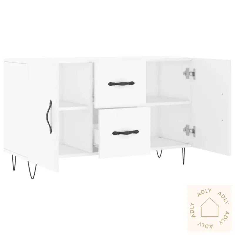 Skjenk Hvit 100X36X60 Cm Konstruert Tre