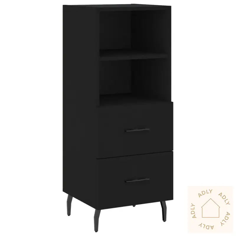 Skjenk Svart 34,5X34X90 Cm Konstruert Tre