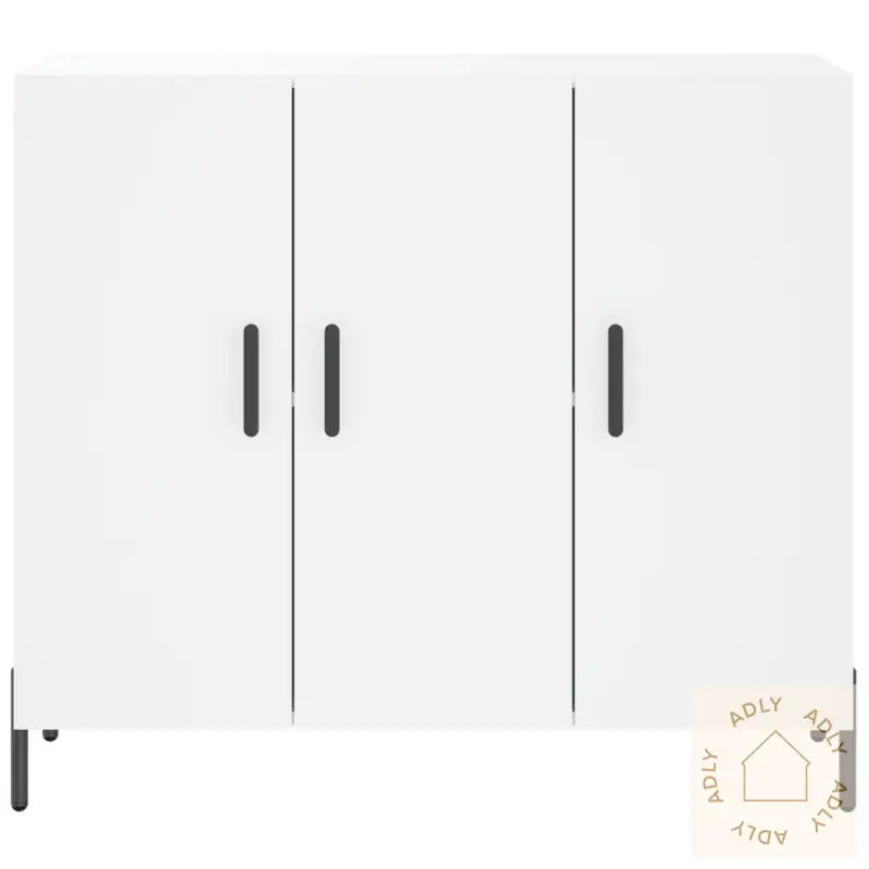 Skjenk Hvit 90X34X80 Cm Konstruert Tre