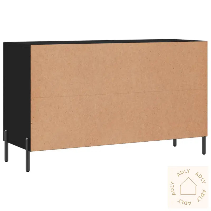 Skjenk Svart 100X36X60 Cm Konstruert Tre