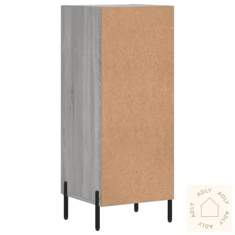 Skjenk Grå Sonoma 34,5X34X90 Cm Konstruert Tre