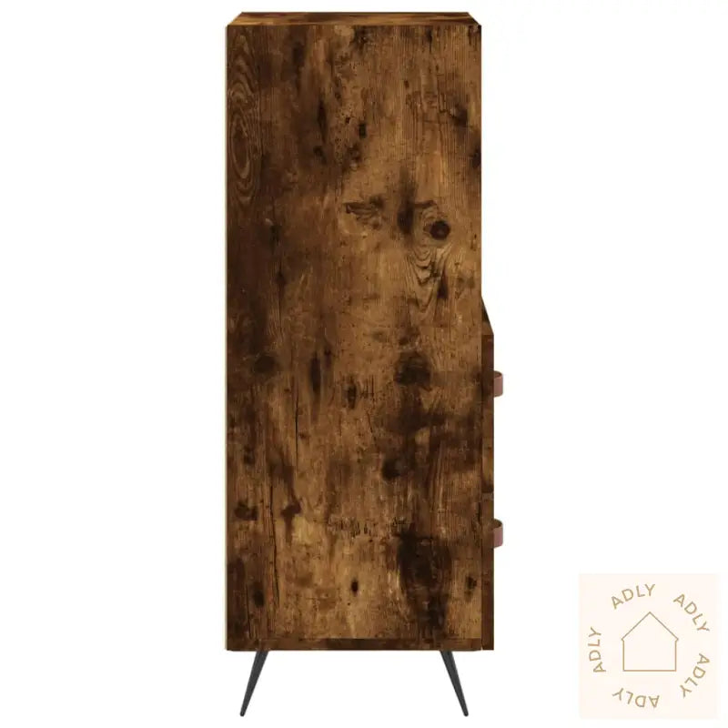 Skjenk Røkt Eik 34,5X34X90 Cm Konstruert Tre