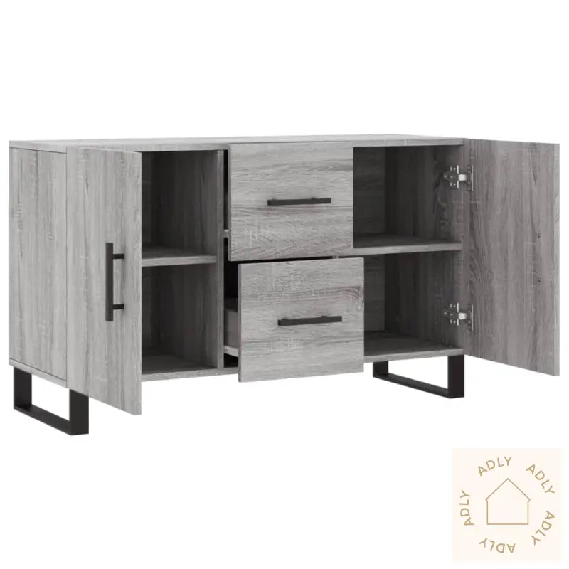 Skjenk Grå Sonoma 100X36X60 Cm Konstruert Tre