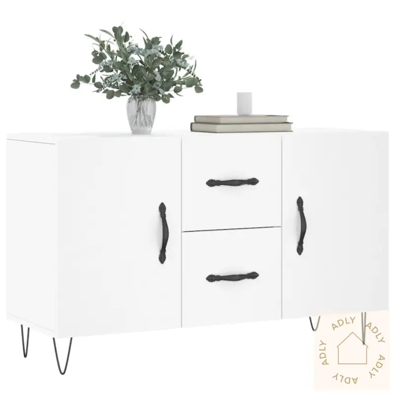 Skjenk Hvit 100X36X60 Cm Konstruert Tre