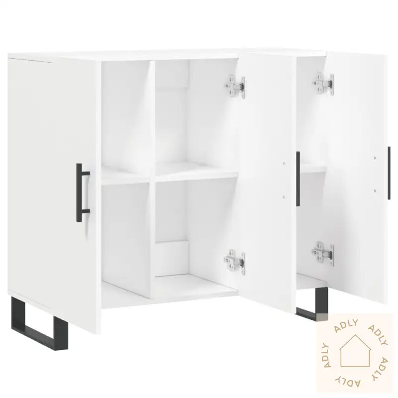 Skjenk Hvit 90X34X80 Cm Konstruert Tre