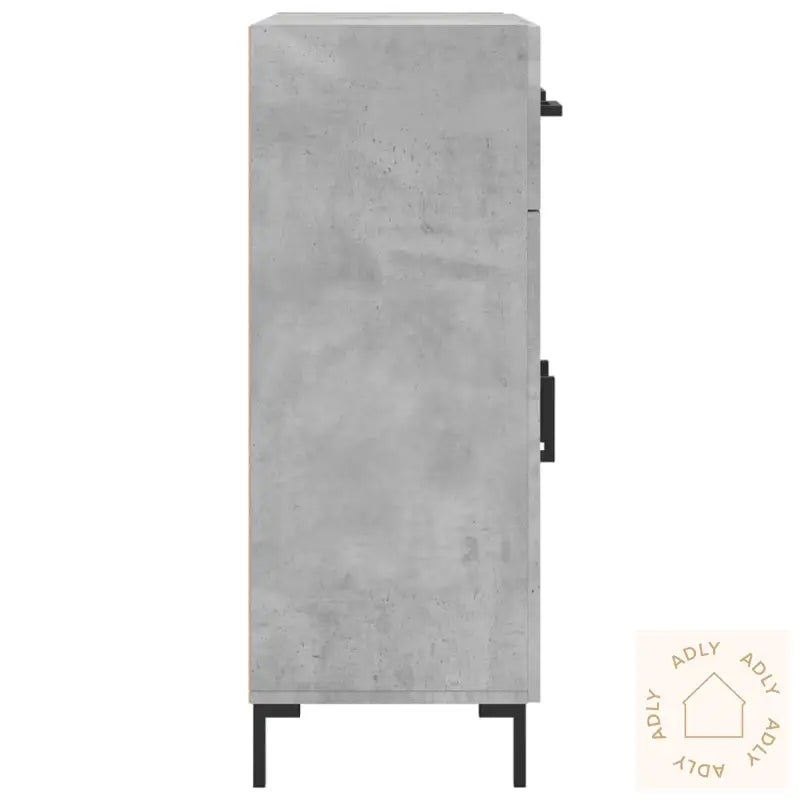 Skjenk Betonggrå 69,5X34X90 Cm Konstruert Tre