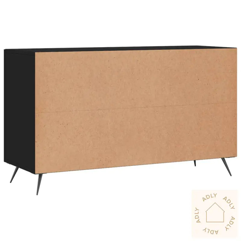 Skjenk Svart 100X36X60 Cm Konstruert Tre