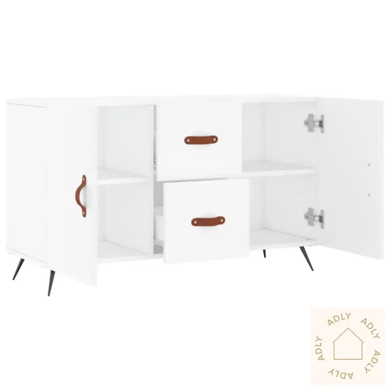 Skjenk Hvit 100X36X60 Cm Konstruert Tre