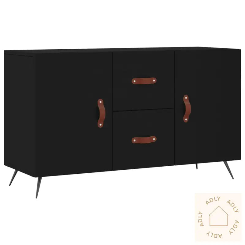 Skjenk Svart 100X36X60 Cm Konstruert Tre
