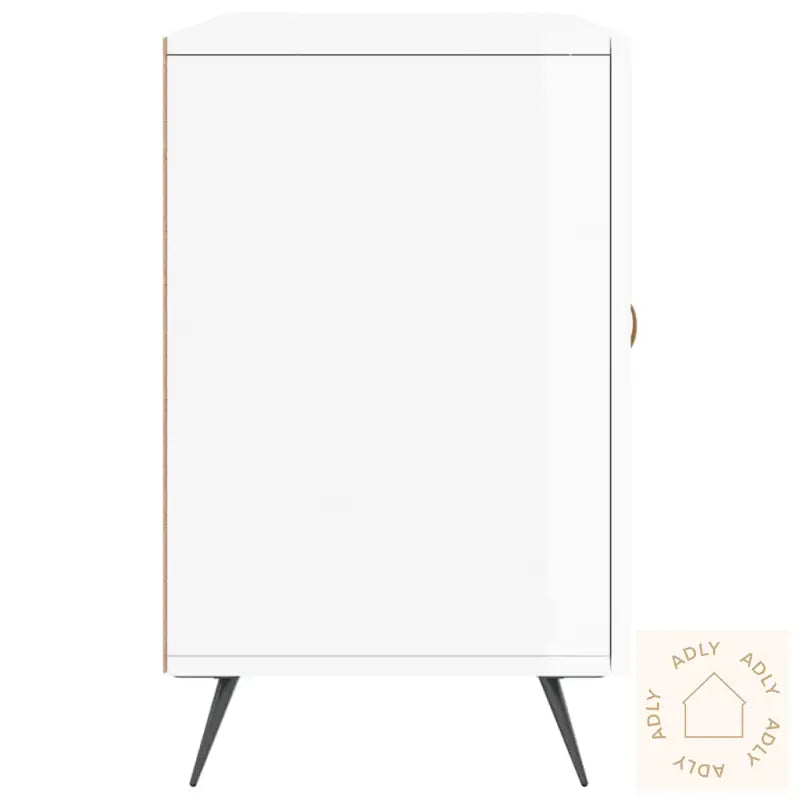 Skjenk Høyglans Hvit 100X36X60 Cm Konstruert Tre