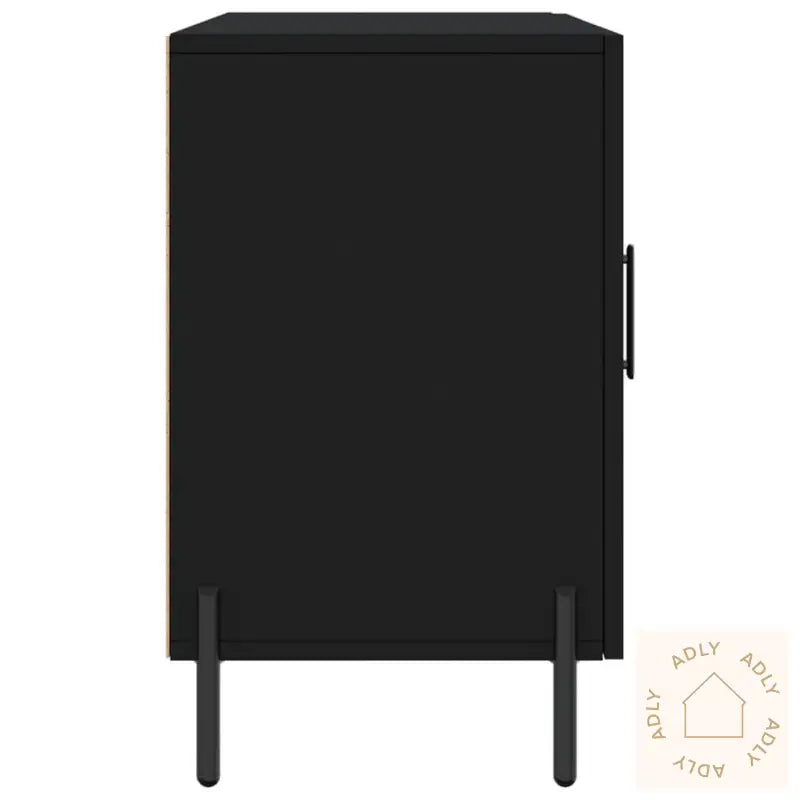 Skjenk Svart 100X36X60 Cm Konstruert Tre