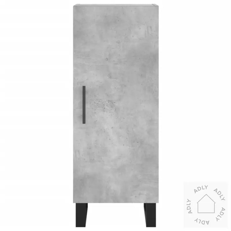 Skjenk Betonggrå 34,5X34X90 Cm Konstruert Tre