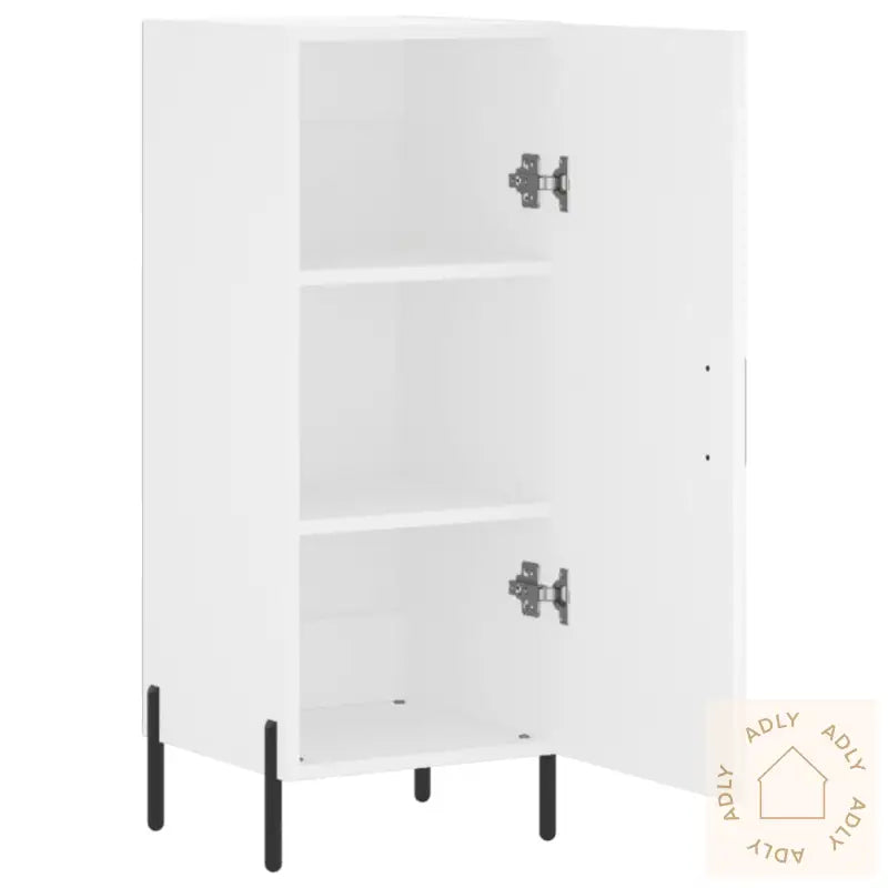 Skjenk Hvit 34,5X34X90 Cm Konstruert Tre