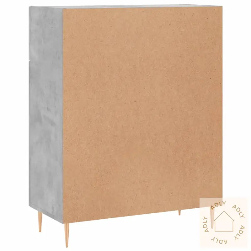 Skjenk Betonggrå 69,5X34X90 Cm Konstruert Tre