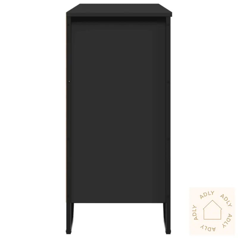 Skjenk Svart 91X35,5X74,5 Cm Konstruert Tre