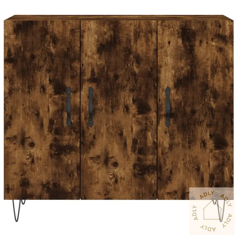 Skjenk Røkt Eik 90X34X80 Cm Konstruert Tre