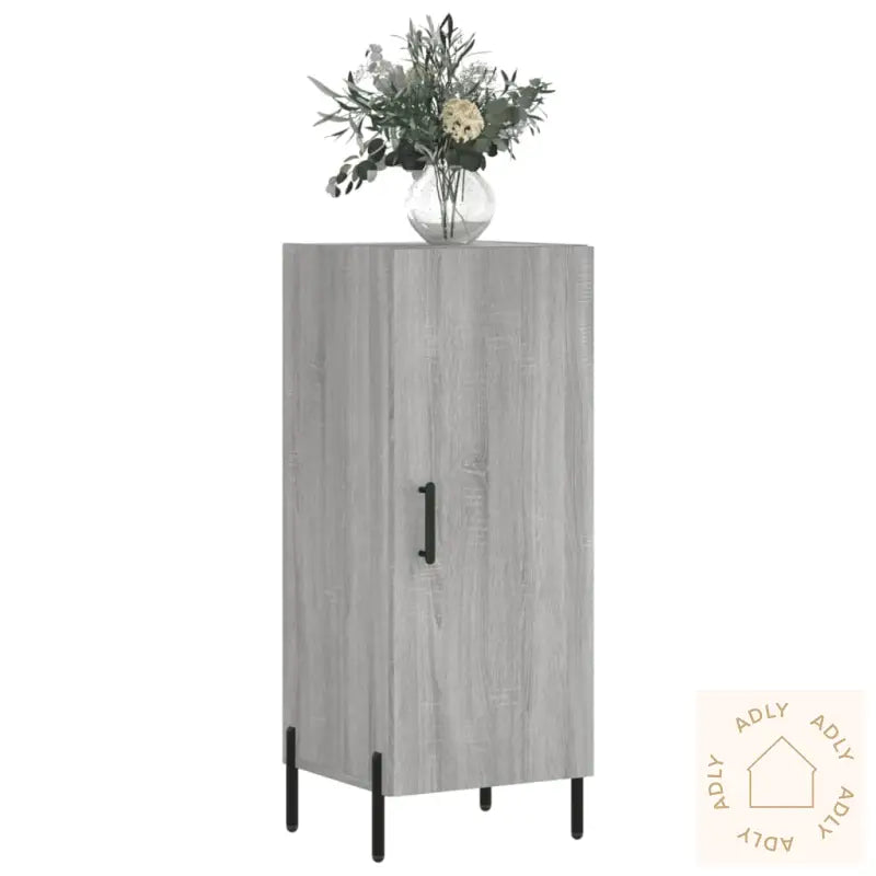 Skjenk Grå Sonoma 34,5X34X90 Cm Konstruert Tre
