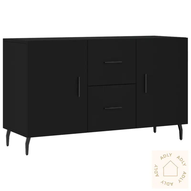 Skjenk Svart 100X36X60 Cm Konstruert Tre