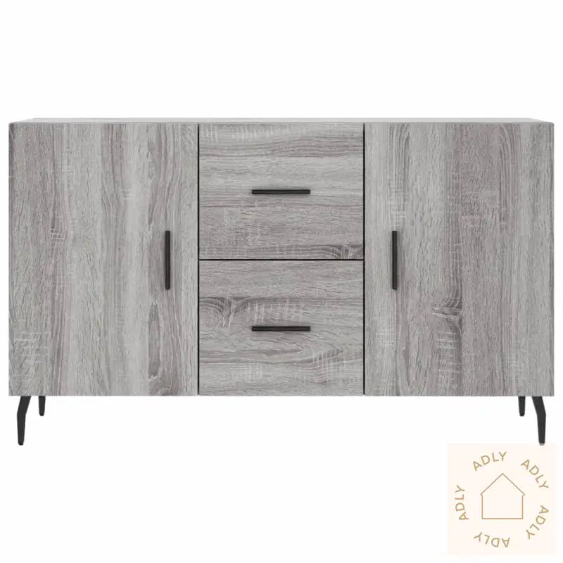 Skjenk Grå Sonoma 100X36X60 Cm Konstruert Tre