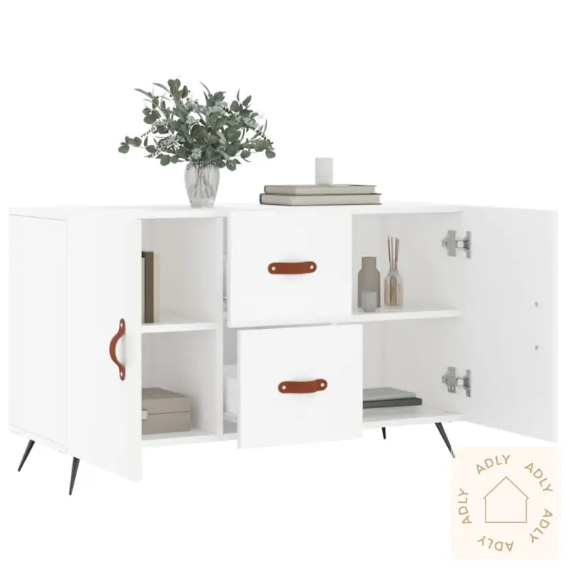 Skjenk Hvit 100X36X60 Cm Konstruert Tre