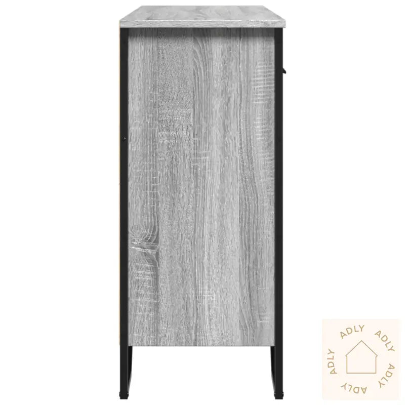 Skjenk Grå Sonoma 97X32,5X74,5 Cm Konstruert Tre