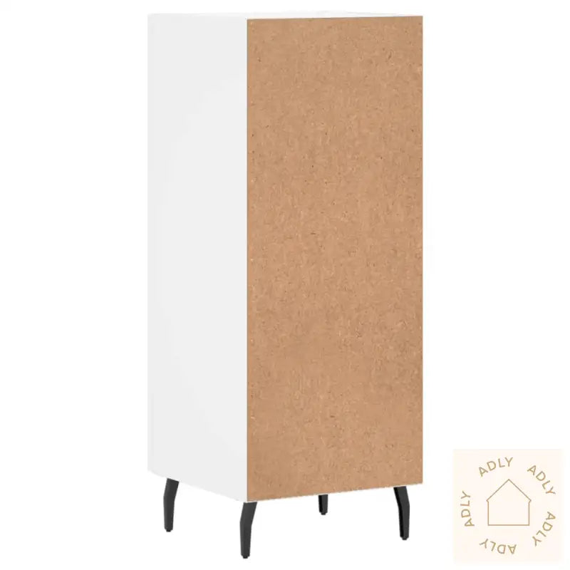 Skjenk Hvit 34,5X34X90 Cm Konstruert Tre