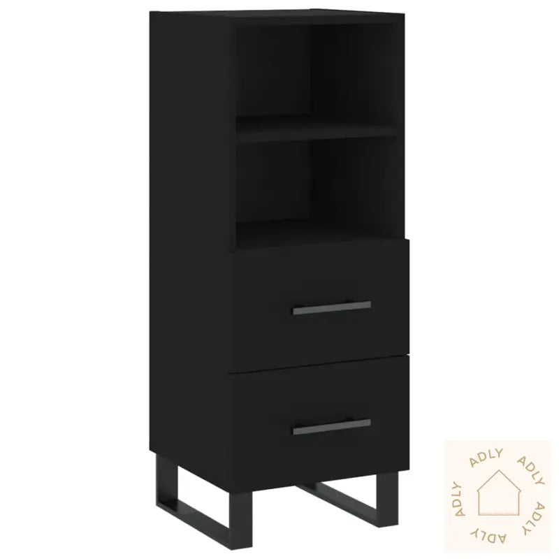 Skjenk Svart 34,5X34X90 Cm Konstruert Tre
