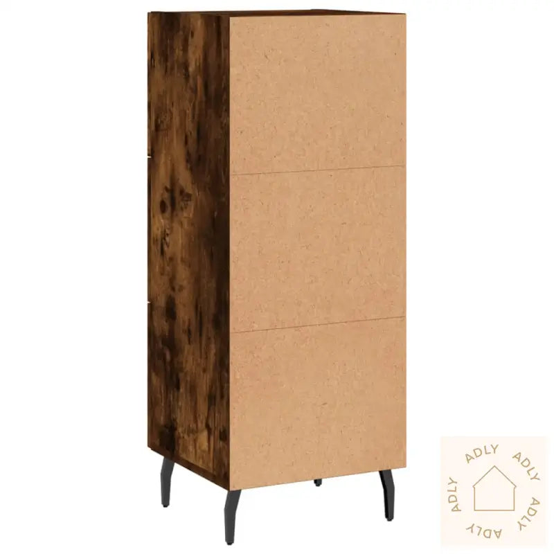 Skjenk Røkt Eik 34,5X34X90 Cm Konstruert Tre