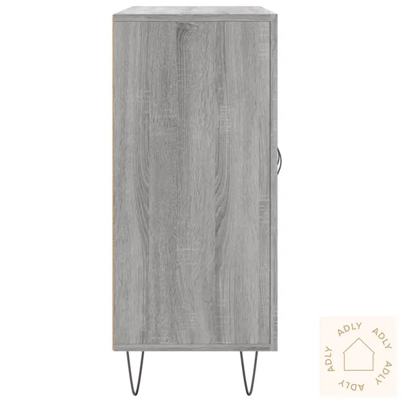 Skjenk Grå Sonoma 90X34X80 Cm Konstruert Tre