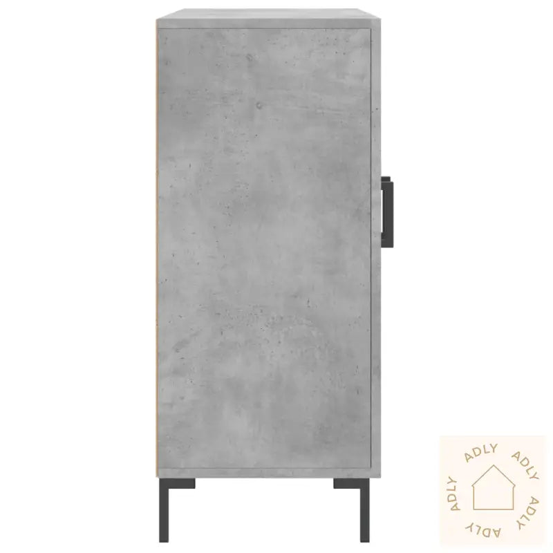 Skjenk Betonggrå 90X34X80 Cm Konstruert Tre