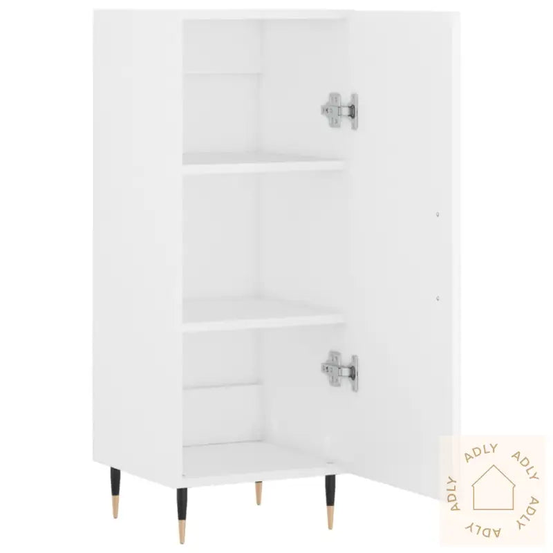 Skjenk Hvit 34,5X34X90 Cm Konstruert Tre