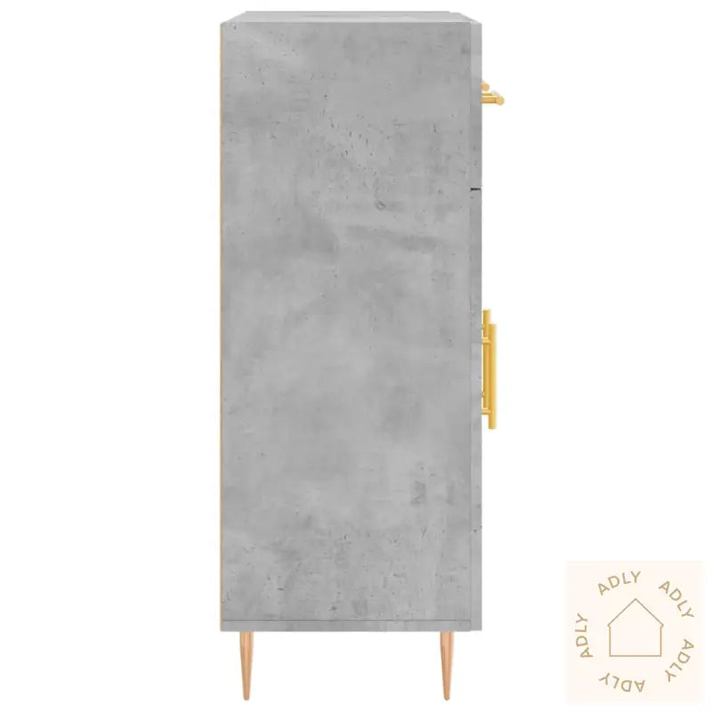Skjenk Betonggrå 69,5X34X90 Cm Konstruert Tre