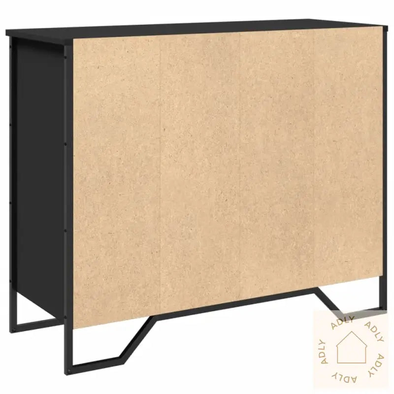 Skjenk Svart 91X35,5X74,5 Cm Konstruert Tre