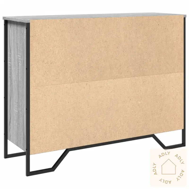 Skjenk Grå Sonoma 97X32,5X74,5 Cm Konstruert Tre