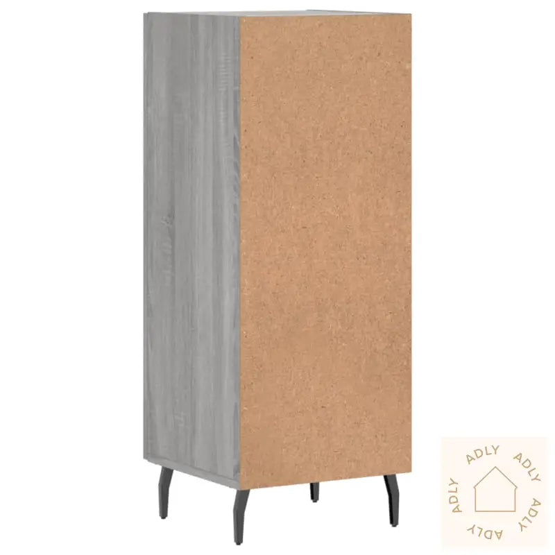Skjenk Grå Sonoma 34,5X34X90 Cm Konstruert Tre