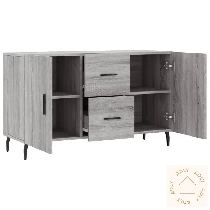 Skjenk Grå Sonoma 100X36X60 Cm Konstruert Tre