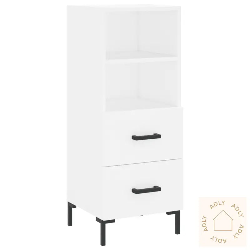 Skjenk Hvit 34,5X34X90 Cm Konstruert Tre