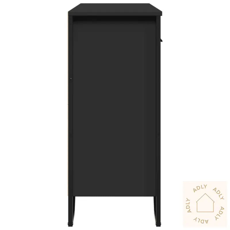 Skjenk Svart 97X32,5X74,5 Cm Konstruert Tre