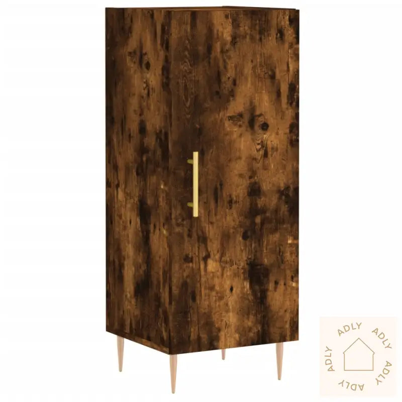 Skjenk Røkt Eik 34,5X34X90 Cm Konstruert Tre