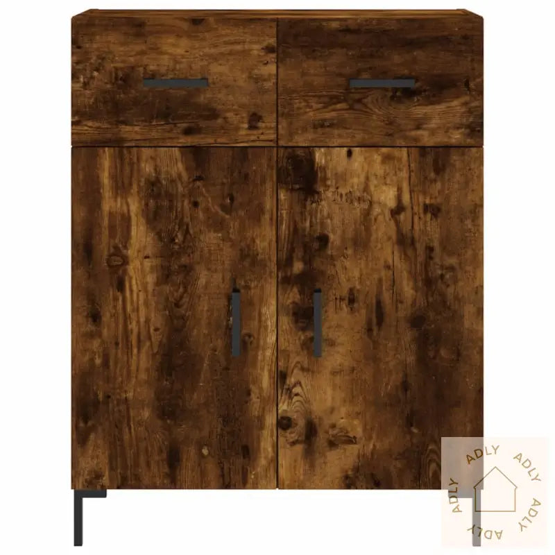 Skjenk Røkt Eik 69,5X34X90 Cm Konstruert Tre