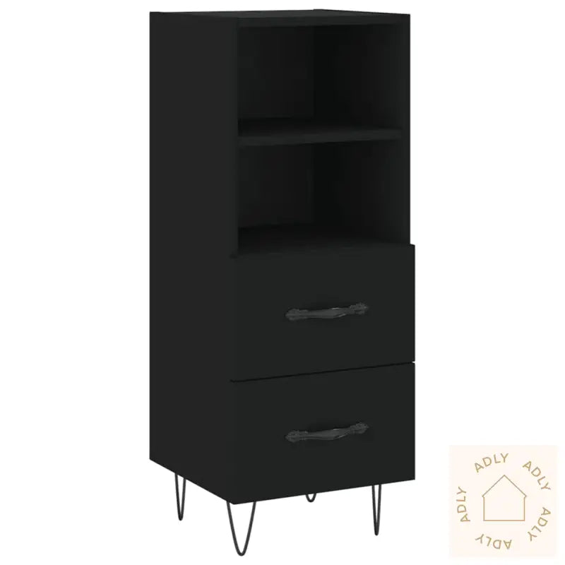 Skjenk Svart 34,5X34X90 Cm Konstruert Tre