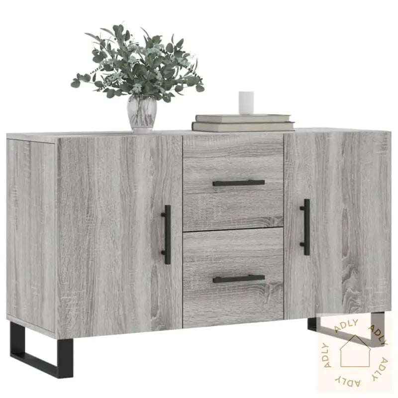 Skjenk Grå Sonoma 100X36X60 Cm Konstruert Tre