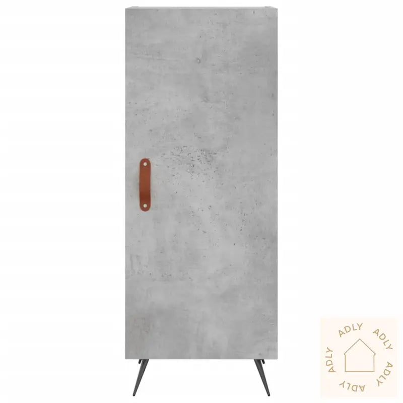 Skjenk Betonggrå 34,5X34X90 Cm Konstruert Tre