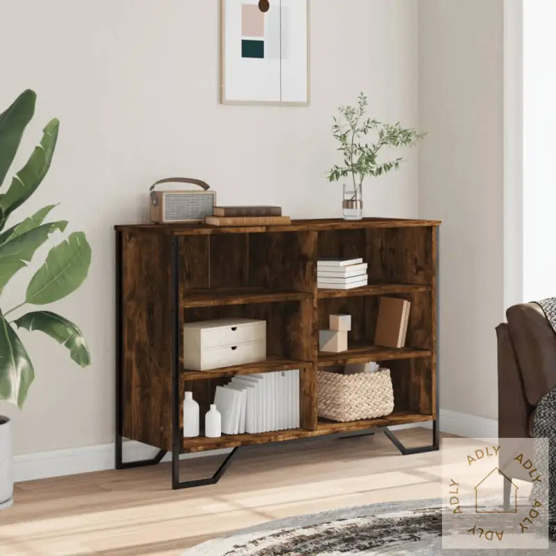 Skjenk Røkt Eik 101X35,5X74,5 Cm Konstruert Tre