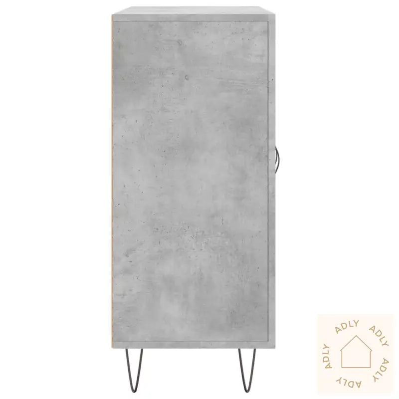 Skjenk Betonggrå 90X34X80 Cm Konstruert Tre