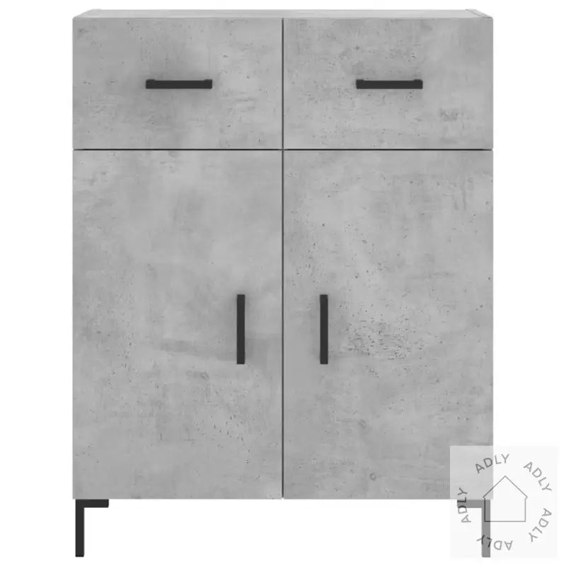 Skjenk Betonggrå 69,5X34X90 Cm Konstruert Tre